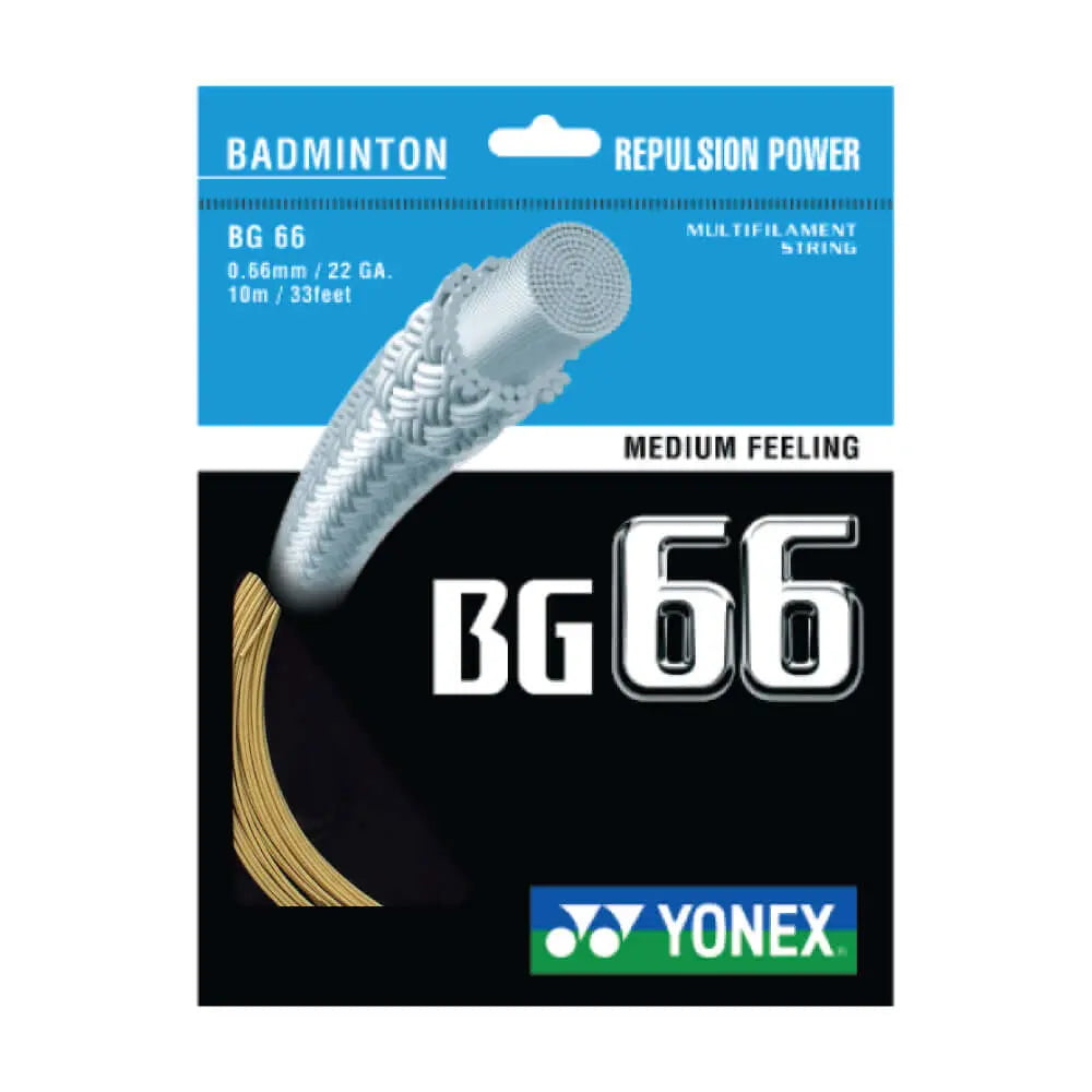 Yonex BG 66 10m Badminton String - High Performance, Durable (9 Color Options) for Professional & Recreational Players | Perfect for Tournaments & Training Sessions