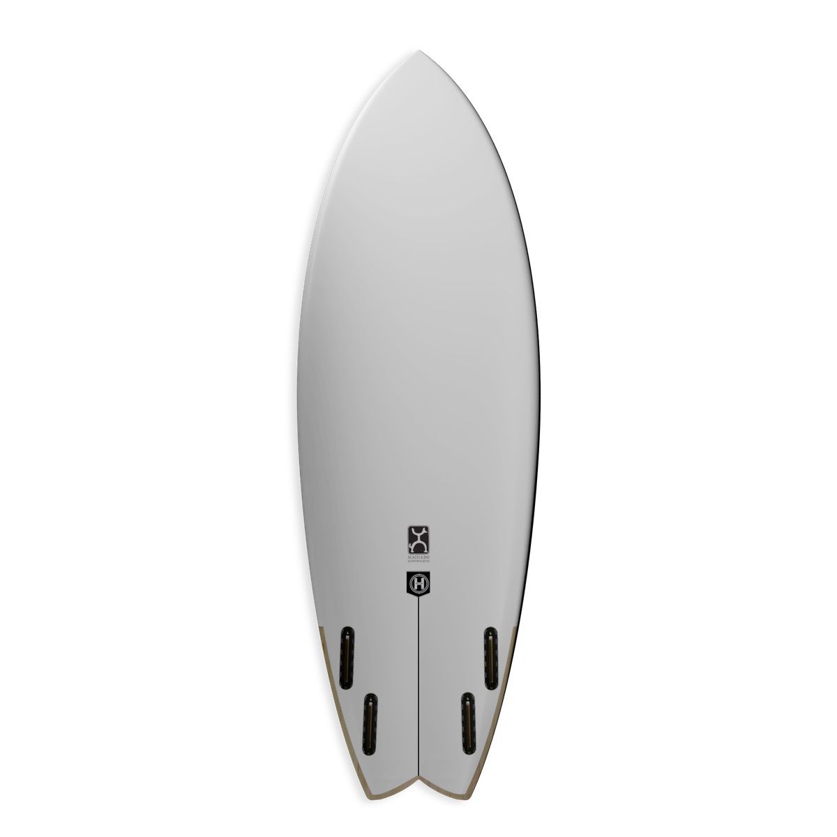 Machado Seaside 5'6 Surfboard - Helium White FCS2 Fin System - Perfect for Small Waves & Beach Breaks