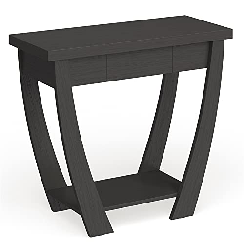 BOWERY HILL Modern Wood Console Table in Cappuccino - Stylish Entryway Sofa Table for Hallway, Living Room & Bedroom Decor