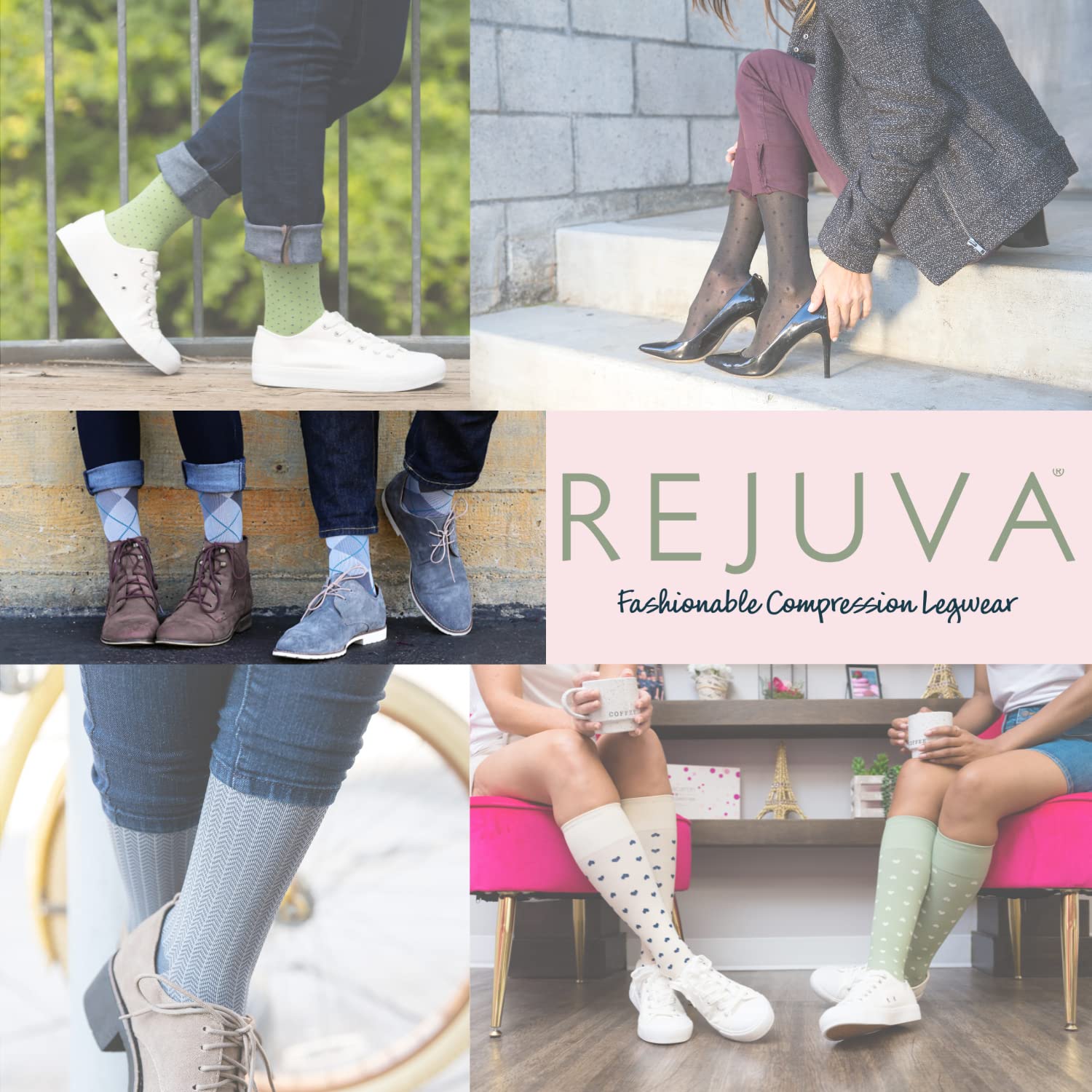 Freedom 20-30 mmHg Knee High Compression Socks for Men & Women - Circulation Support, Running, Travel & Work - Comfortable Long Socks for Nurses, Athletes & Daily Use