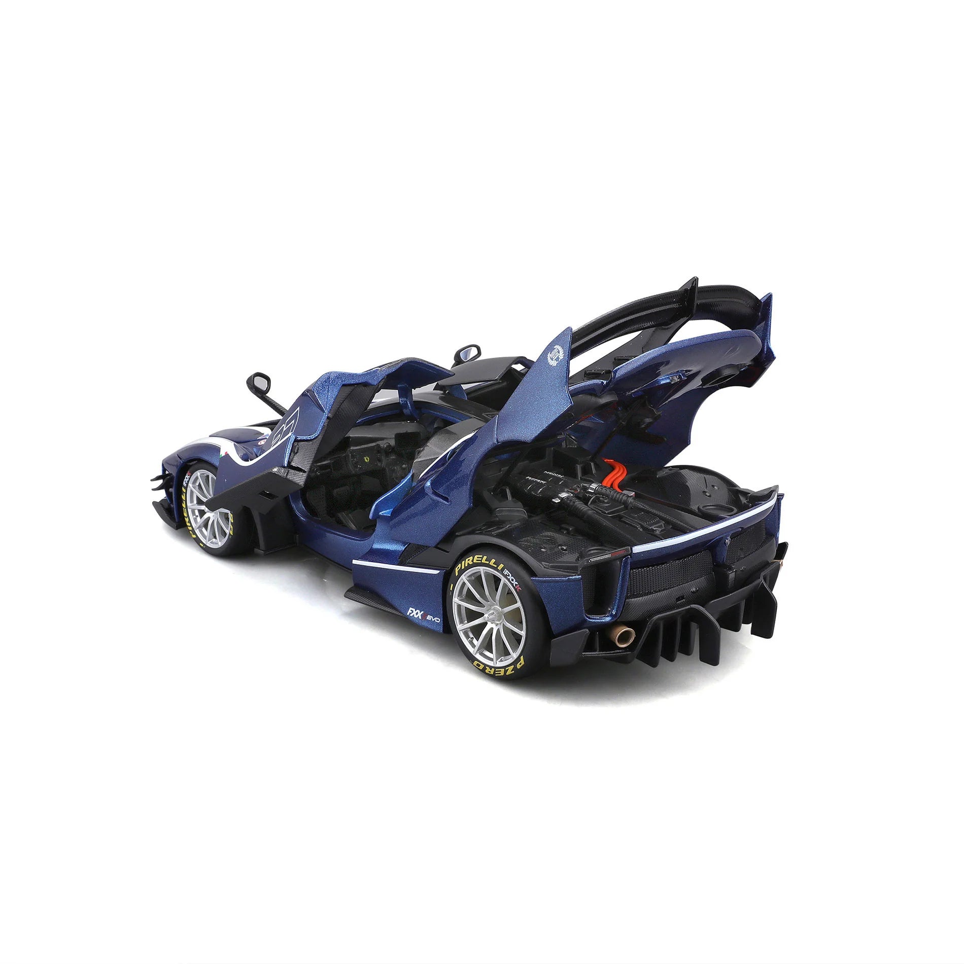 Bburago 1:18 Scale Ferrari FXX K EVO #27 Blue Die-Cast Model Car – High-Quality Collectible Toy for Racing Fans & Display (Perfect for Gifts, Home Decor, and Car Enthusiasts)