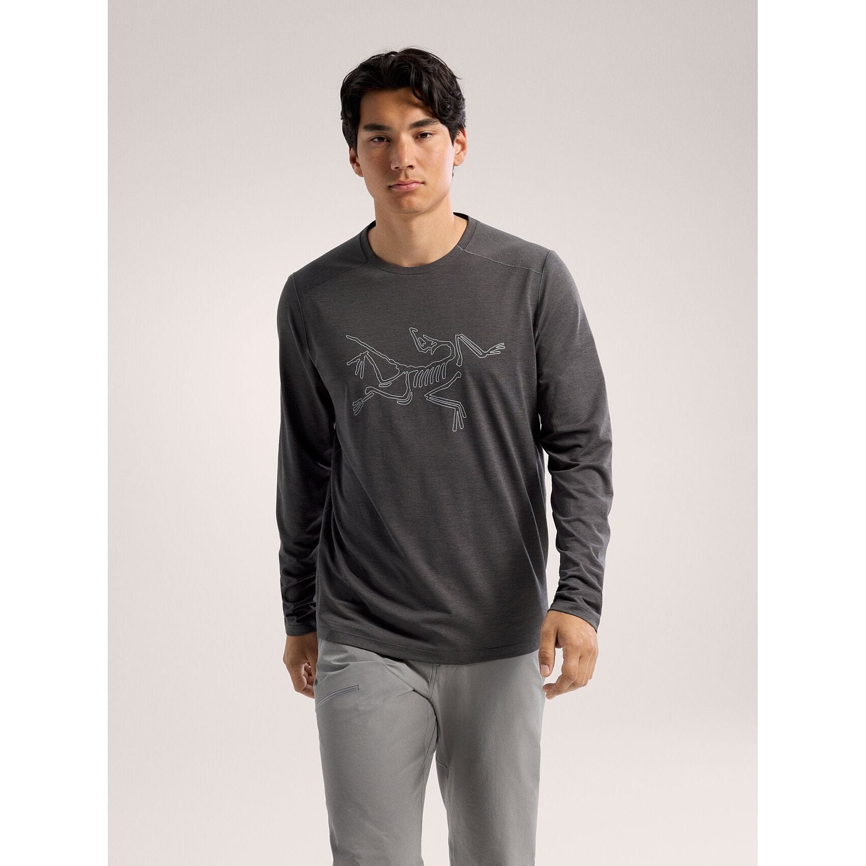 Arc'teryx Men's Cormac Long Sleeve Logo Shirt - Moisture-Wicking Hiking & Outdoor Performance Top for Men