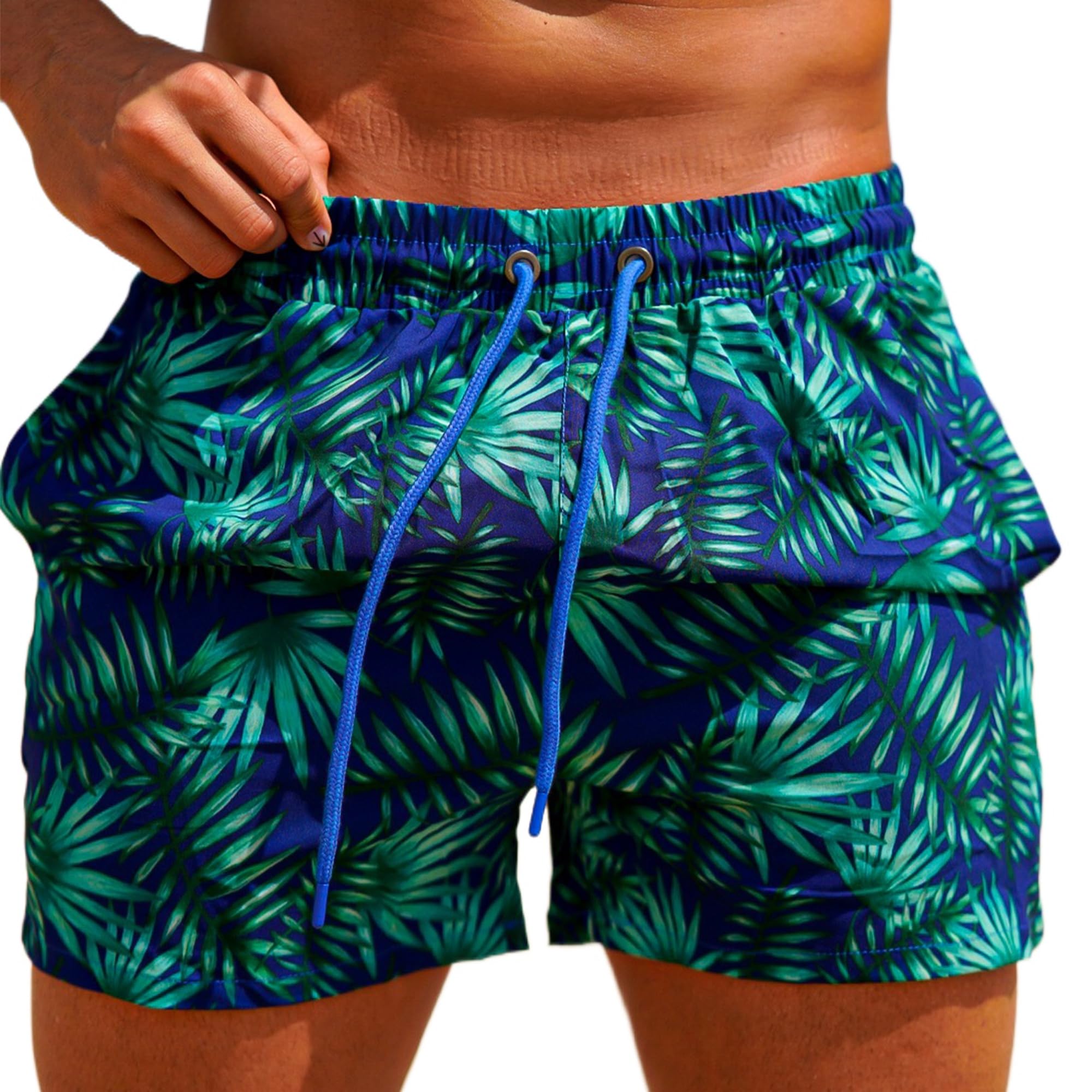 GINGTTO Men's Quick-Dry Swim Trunks with Mesh Lining - Comfortable Beach Shorts for Swimming, Surfing & Summer Vacation