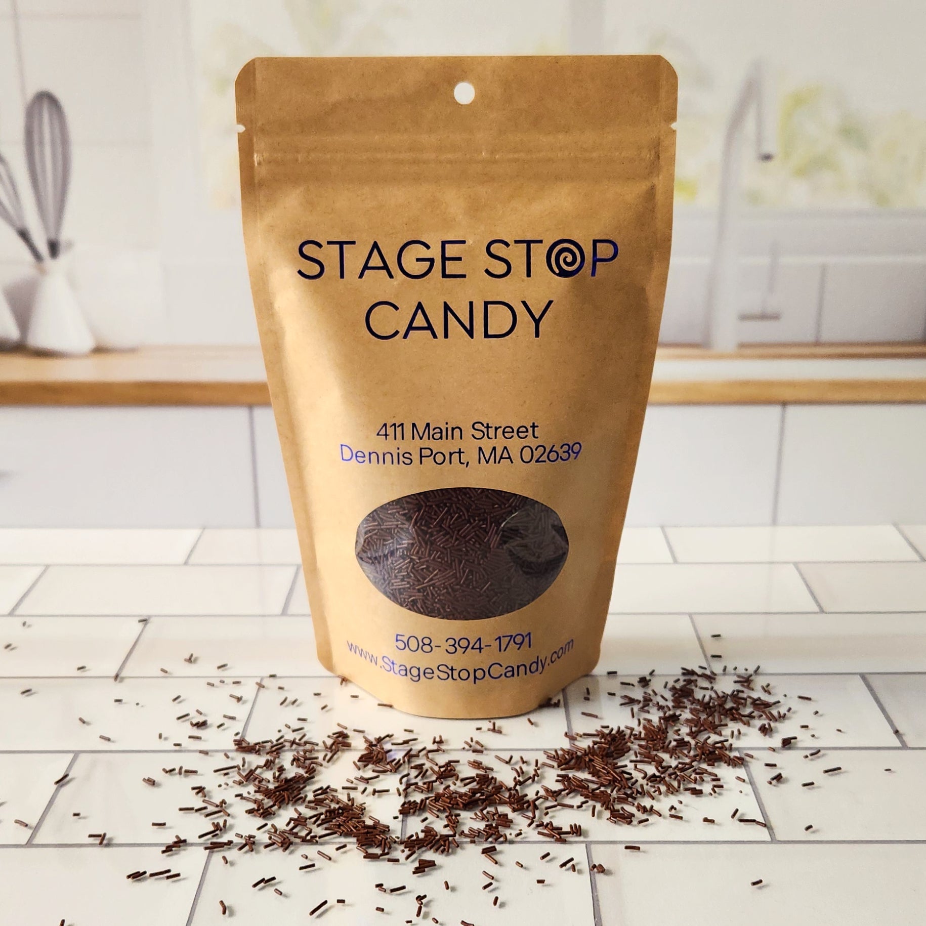 Premium Chocolate Sprinkles for Baking - Nonpareils Decorations for Cakes, Cupcakes, Cookies & Desserts - Perfect for Party, Wedding & Holiday Treats