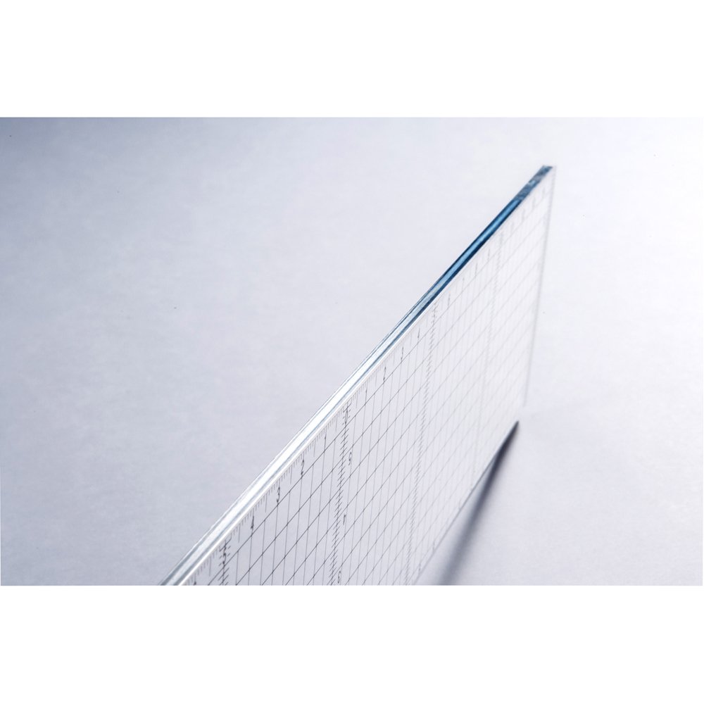 STAEDTLER 962 06-30 5mm Square Ruler for Cutting - 11.8 Inches (30 cm) Precision Measuring Tool for DIY Crafts, Sewing & Quilting Projects