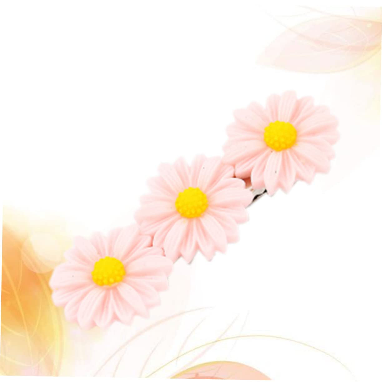 Beaupretty 3 Sets Daisy Flower Hair Clips for Women & Girls - Pink Acrylic Barrettes (10pcs x 3) - Perfect for Parties, Weddings & Everyday Fashion Accessories