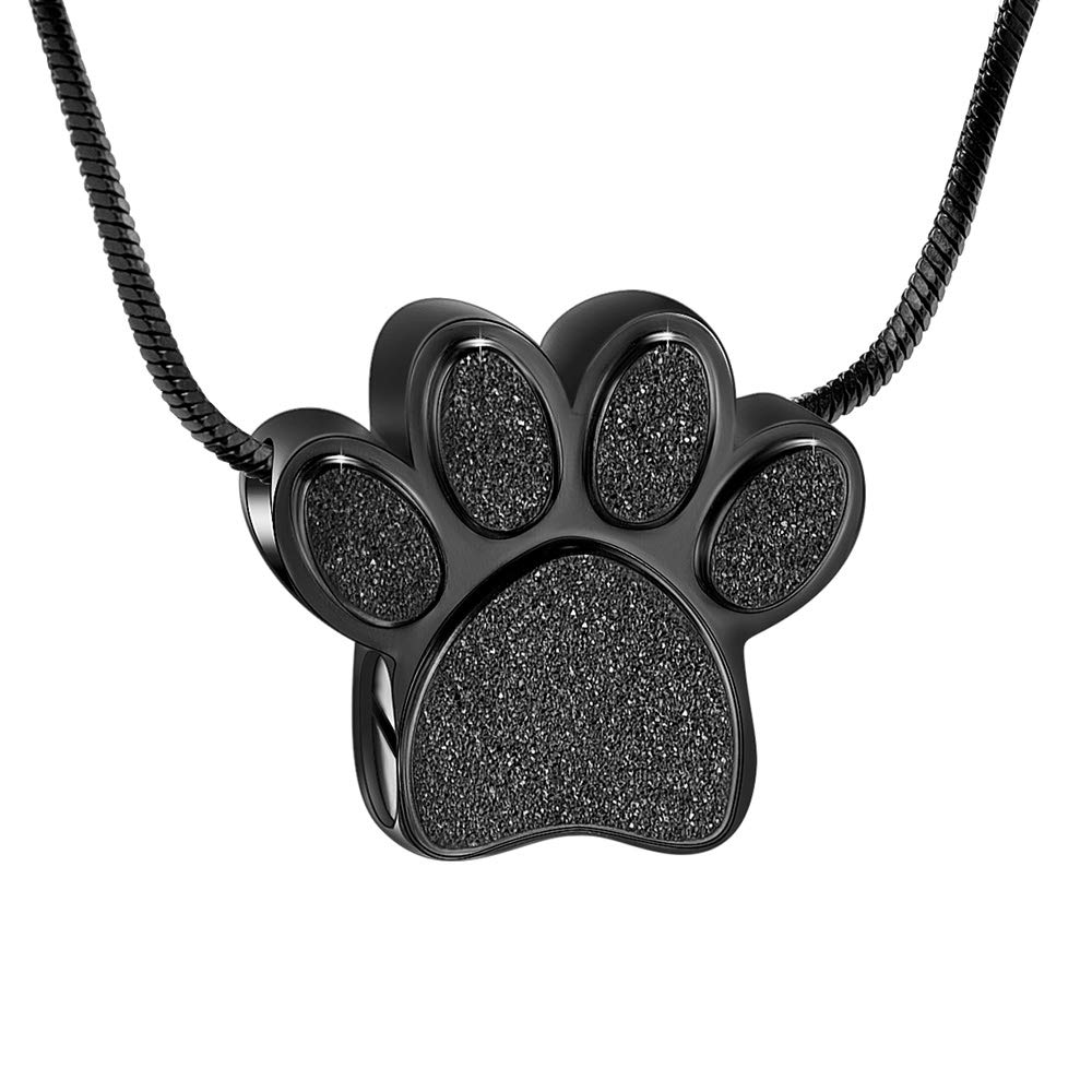 316L Stainless Steel Dog Paw Cremation Jewelry for Ashes - Pet Memorial Pendant Necklace for Women & Men - Includes Free Filling Kit - Perfect for Keeping Your Beloved Pet Close to Your Heart