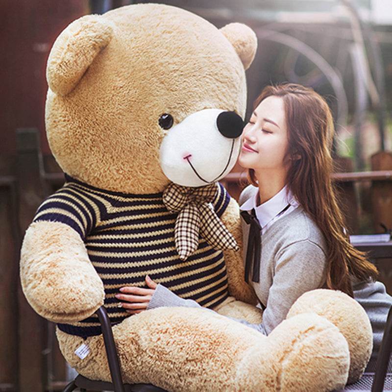 4ft Giant Brown Teddy Bear - Extra Large Soft Plush Stuffed Animal for Kids, Adults, Gifts, Nursery Decor, and Cuddling | Perfect for Bedroom, Living Room, and Photo Props