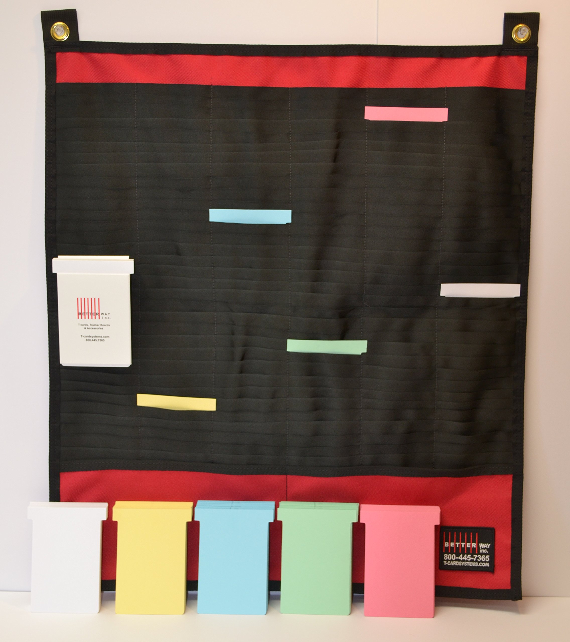 Portable T-Card Rack with #3 Size T-Cards - Perfect for Office Organization, Retail Displays, and Trade Show Presentations