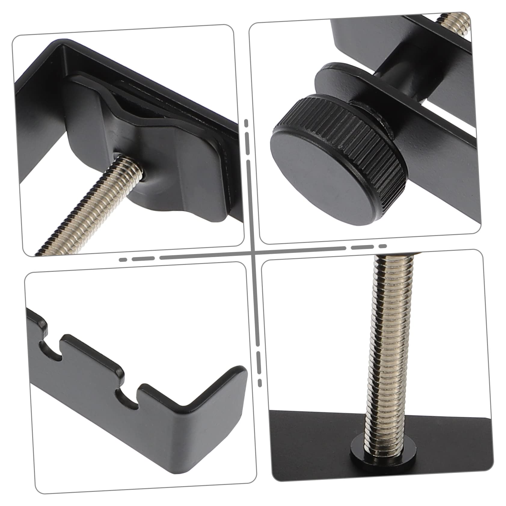 IMIKEYA 3-Pack Headphone Holder Hook - Adjustable Headset Stand Bracket for Desk, Computer, Gaming Setup & Office Organization (Black) - Perfect for Home, Office & Gaming Accessories
