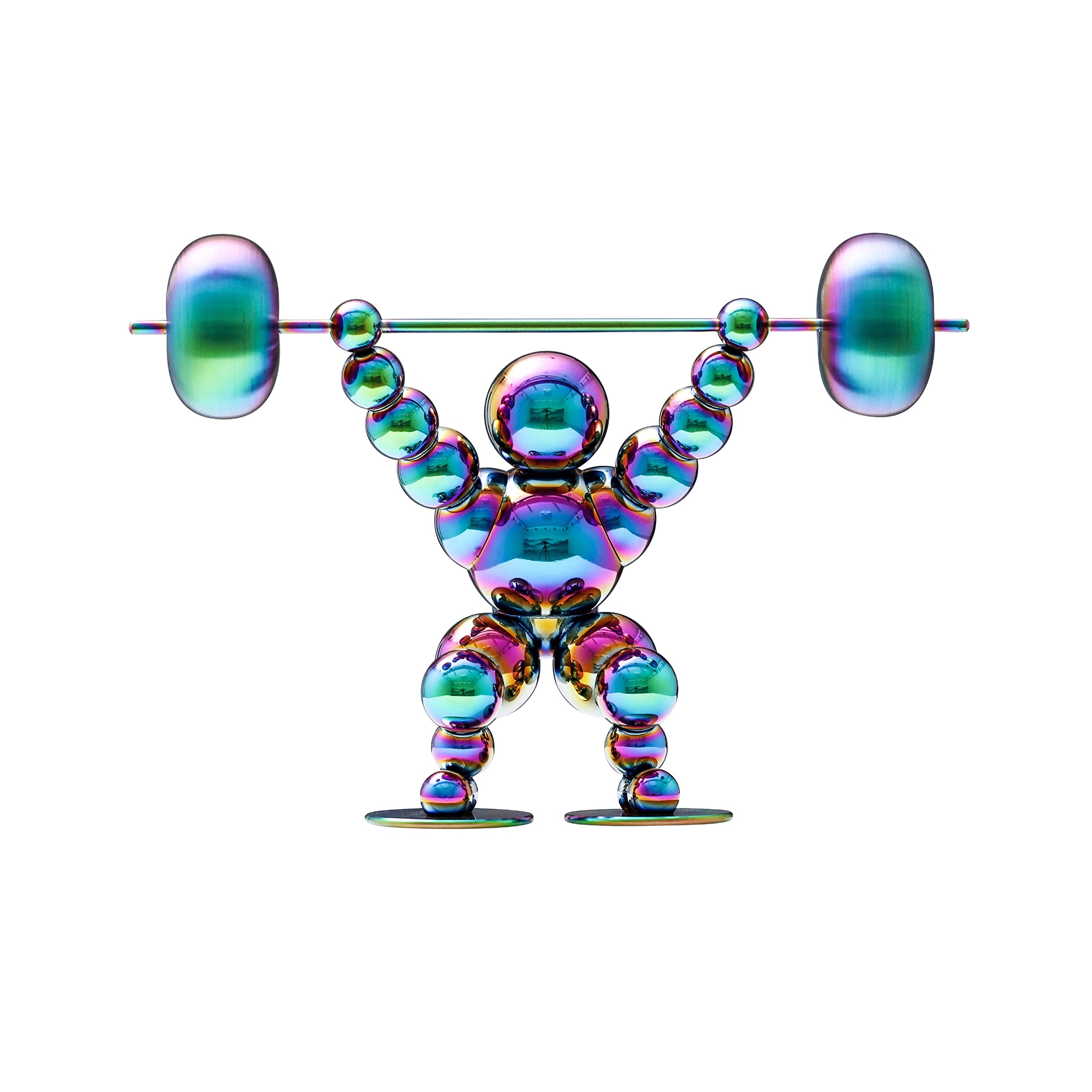 Modern Weight Lifting Statue Sculpture - Home & Office Gym Decor, Inspirational Sports Figurine for Men's Room & Desk, Perfect Motivational Gift for Fitness Enthusiasts | Ideal for Workout Spaces, Home Gyms & Office Motivation