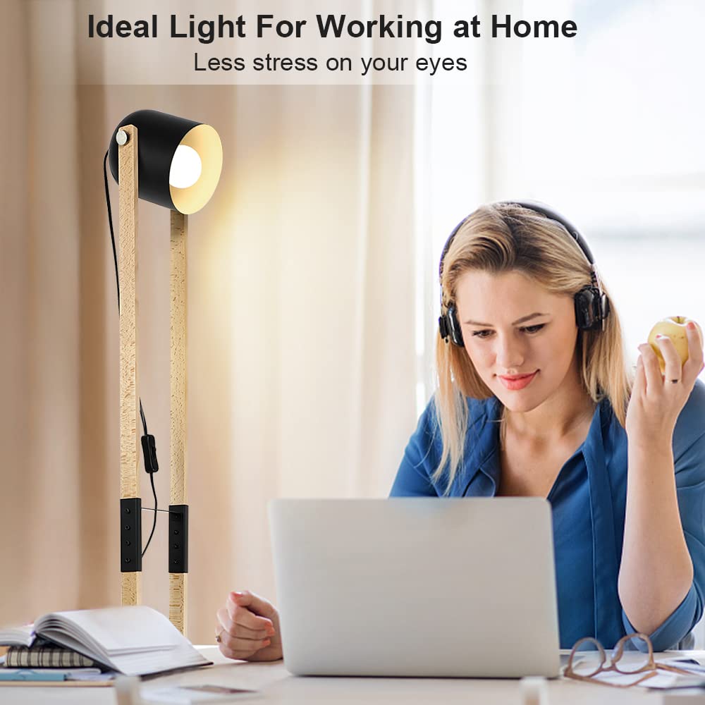 Depuley 360° Rotatable Vintage Desk Lamp with Adjustable Head & Touch Switch - Perfect for Home Office, Study Room & Reading Nook