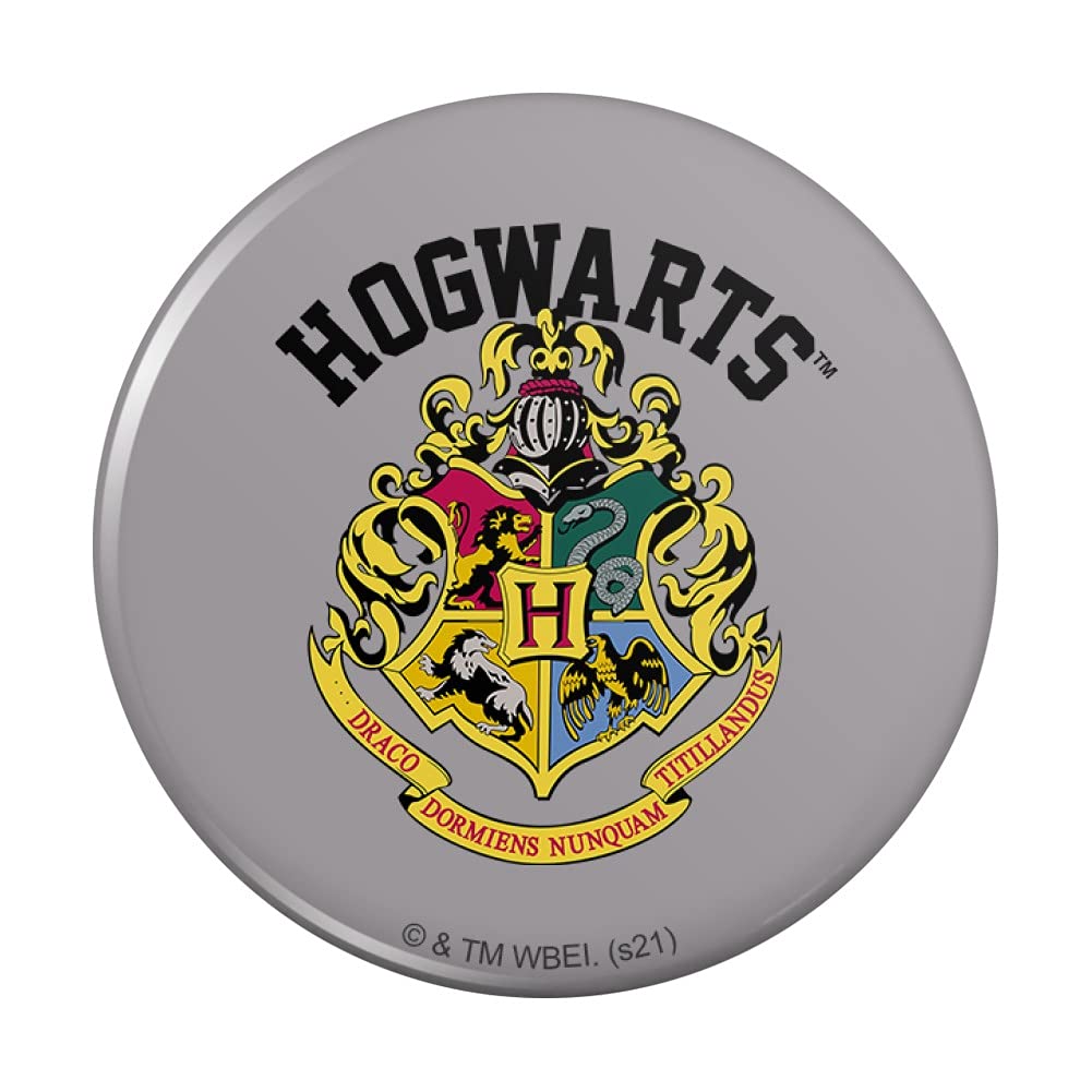 Harry Potter Hogwarts Crest Kitchen Refrigerator Magnet - Decorative Fridge Button for Harry Potter Fans, Perfect for Home, Office, and Dorm Room Decor