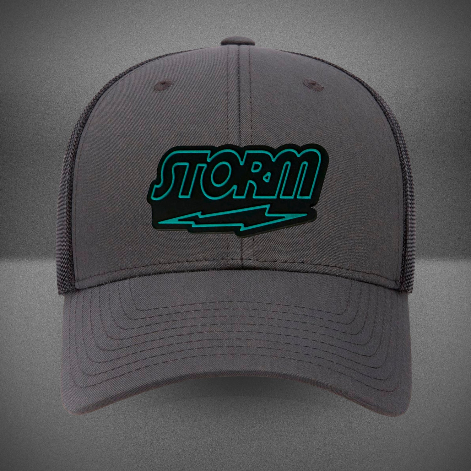 Storm Trucker Hat Charcoal/Black - Adjustable Snapback Cap for Men & Women - Outdoor, Hiking, Fishing, Casual Wear