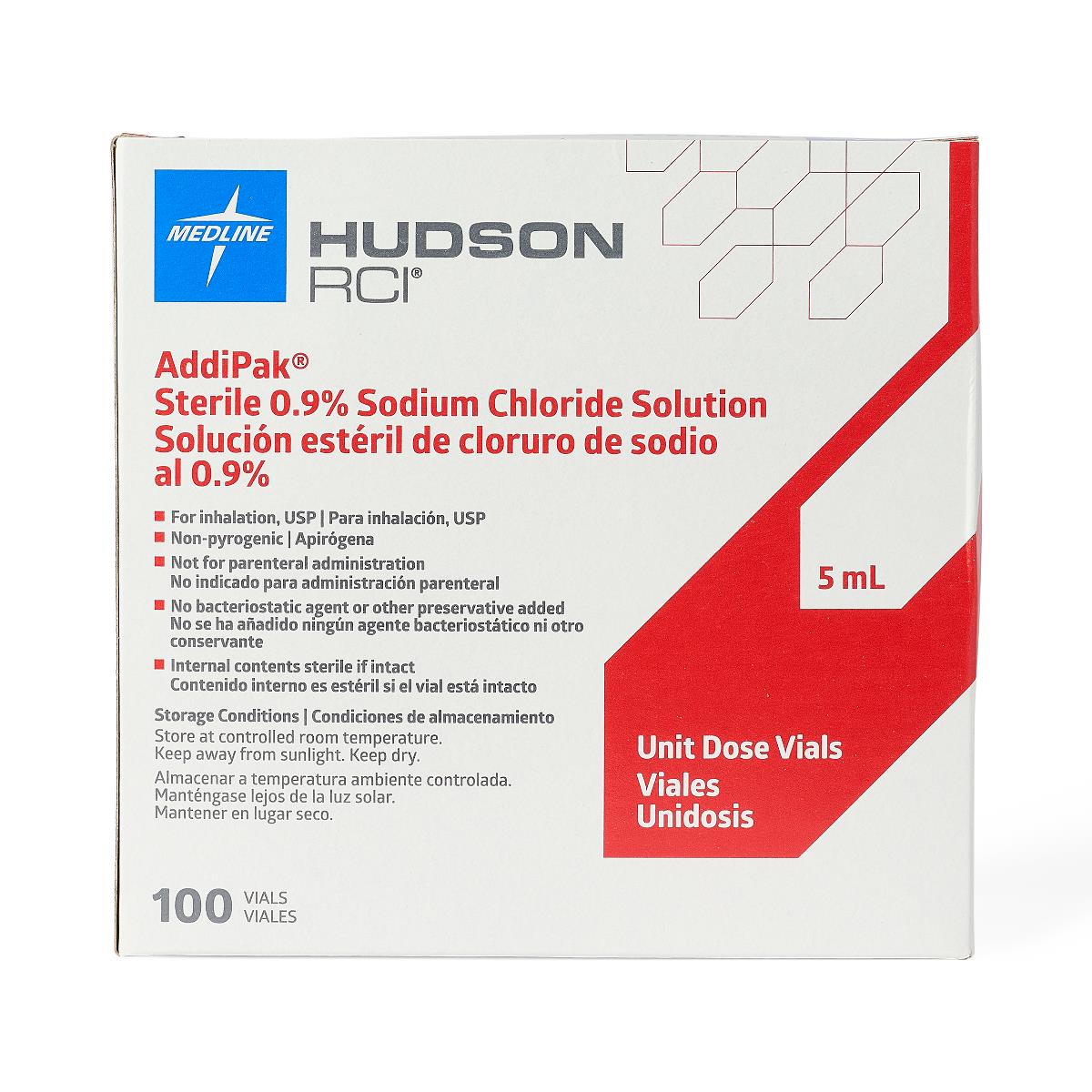 5ml Sterile Saline Solution for Wound Care, Contact Lenses & Nasal Irrigation | Medical-Grade Saline Solution for First Aid, Eye Care & Hygiene