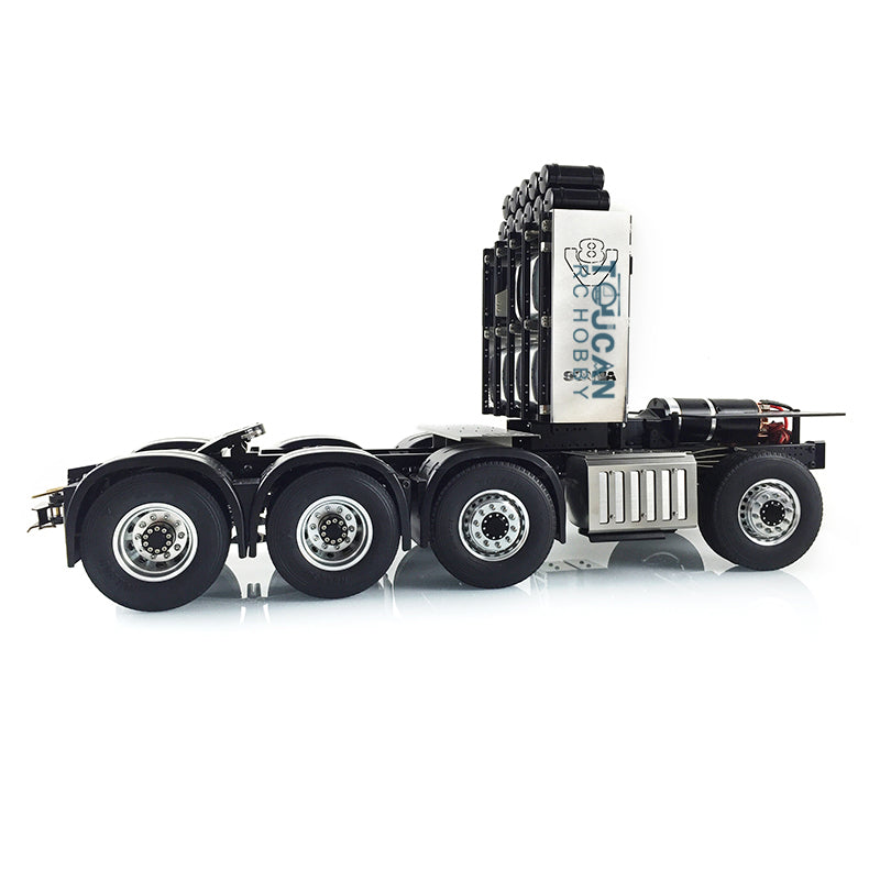 1/14 LESU 8x8 2-Speed Heavy Duty Metal Chassis RC Tractor Truck 3363 1851 DIY Car Model with Equipment Rack, Motor & Servo - Off-Road Crawler, Construction Site Toy, Hobbyist Collection