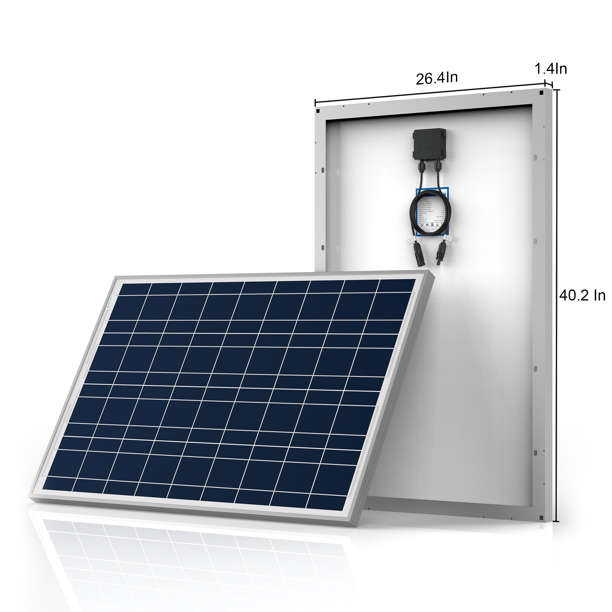ACOPOWER 12V Polycrystalline Solar Panel Kit for RV with MPPT/PWM Charge Controller - Off-Grid Power for Camping, Boating & Outdoor Adventures