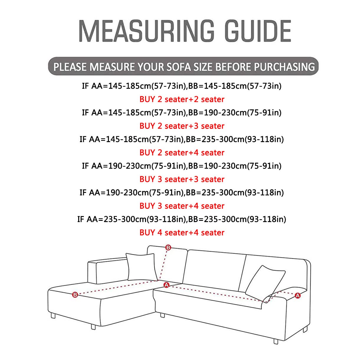 YOPOIY Stretch L-Shaped Sofa Slipcover - Universal Nordic Print Sectional Chaise Cover for Living Room, Pet & Kid Friendly (Fits 2+3 Seater Couches) | Perfect for Home Decor, Family Gatherings & Daily Relaxation