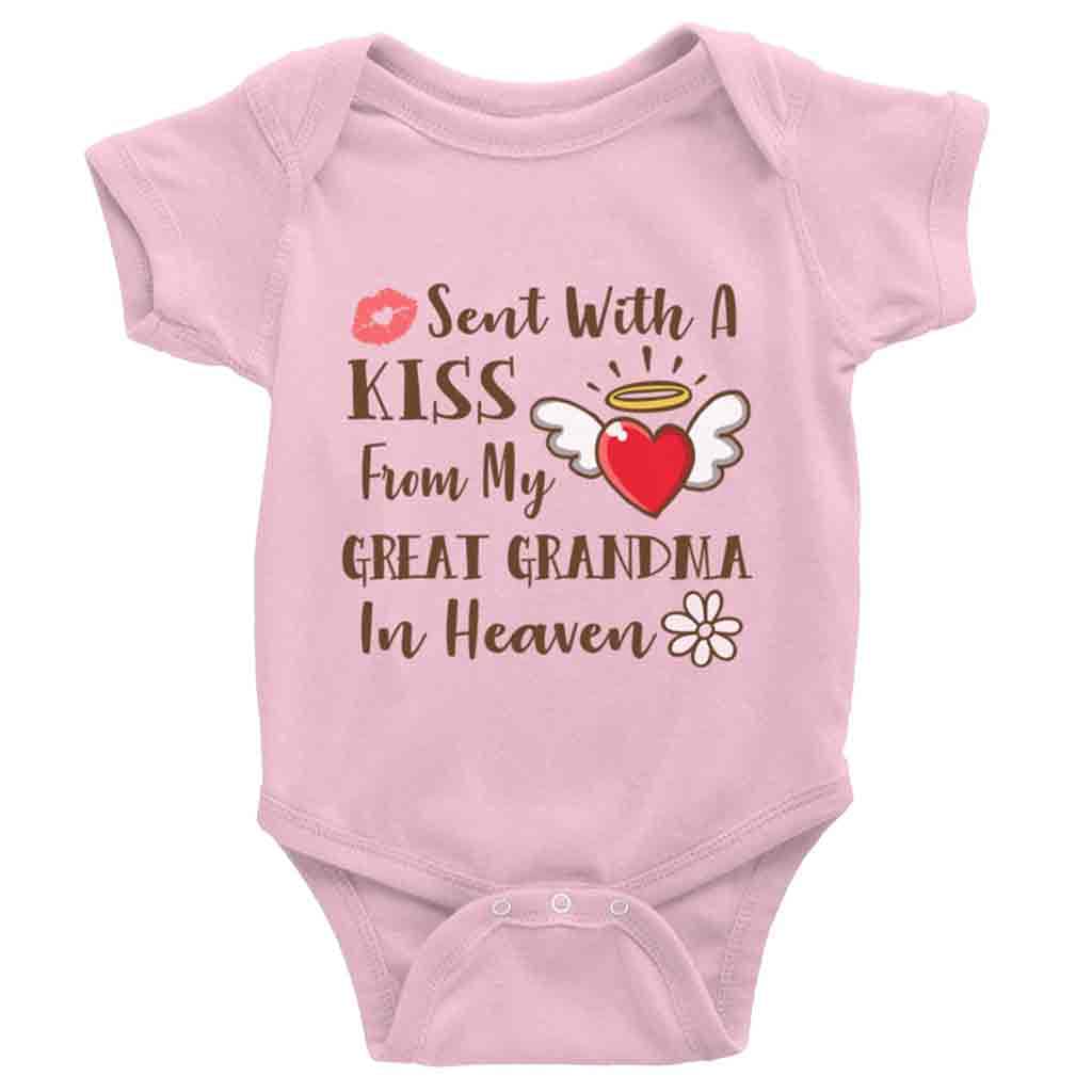 Snagminio Organic Baby Bodysuit Romper - Soft Newborn Clothes for Boys & Girls - Sent with Love from Grandma - Perfect for Everyday Wear, Playtime & Photo Shoots