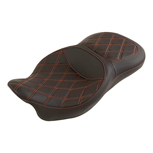 Motorcycle Seat Brown Orange