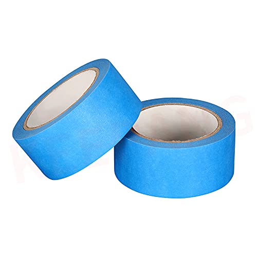 48mm Wide Low Temp Blue Painters Tape for 3D Printing - Clean Release, No Residue, Easy Removal | Perfect for 3D Printer Bed Adhesion & Print Removal | Ideal for ABS, PLA, PETG Filaments