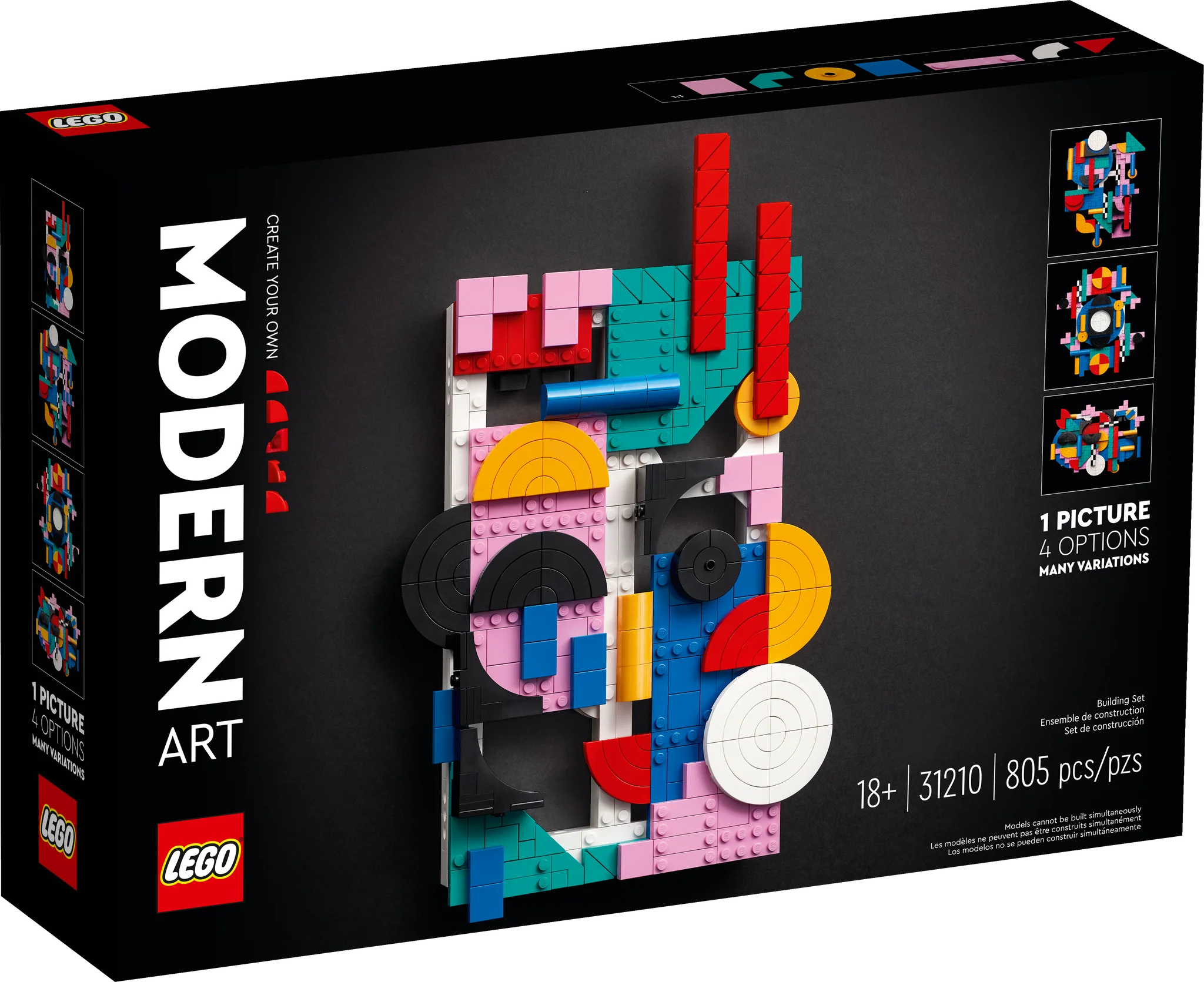 LEGO® Art: Modern Art Building Kit - Creative DIY Mosaic Set for Adults & Teens - Perfect for Home Decor, Office Display & Gift Giving