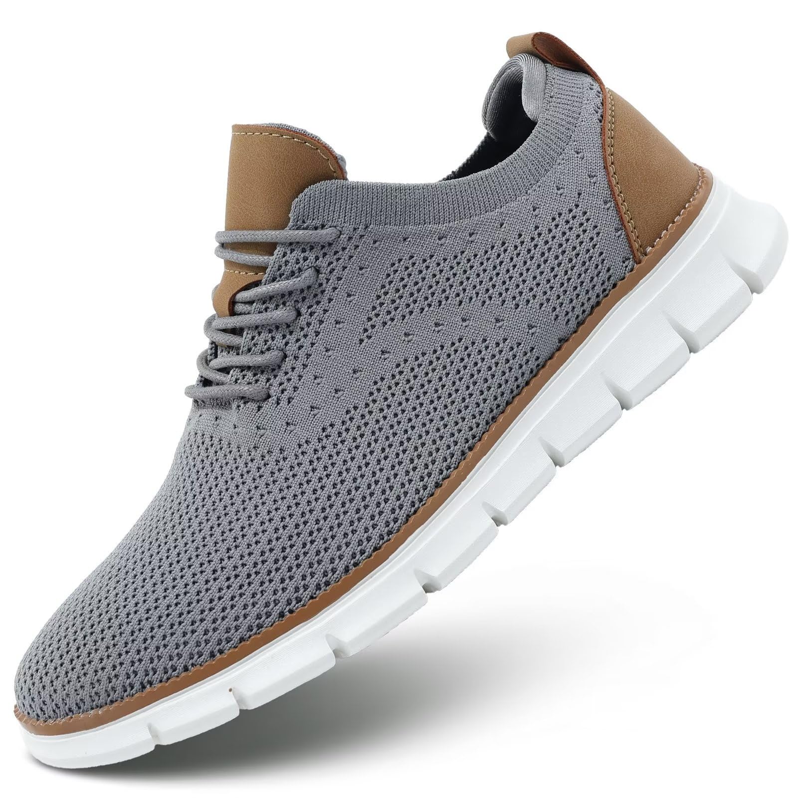 Men's Lightweight Oxford Lace-Up Dress Shoes - Comfortable Casual Walking Sneakers for Business, Office & Everyday Wear