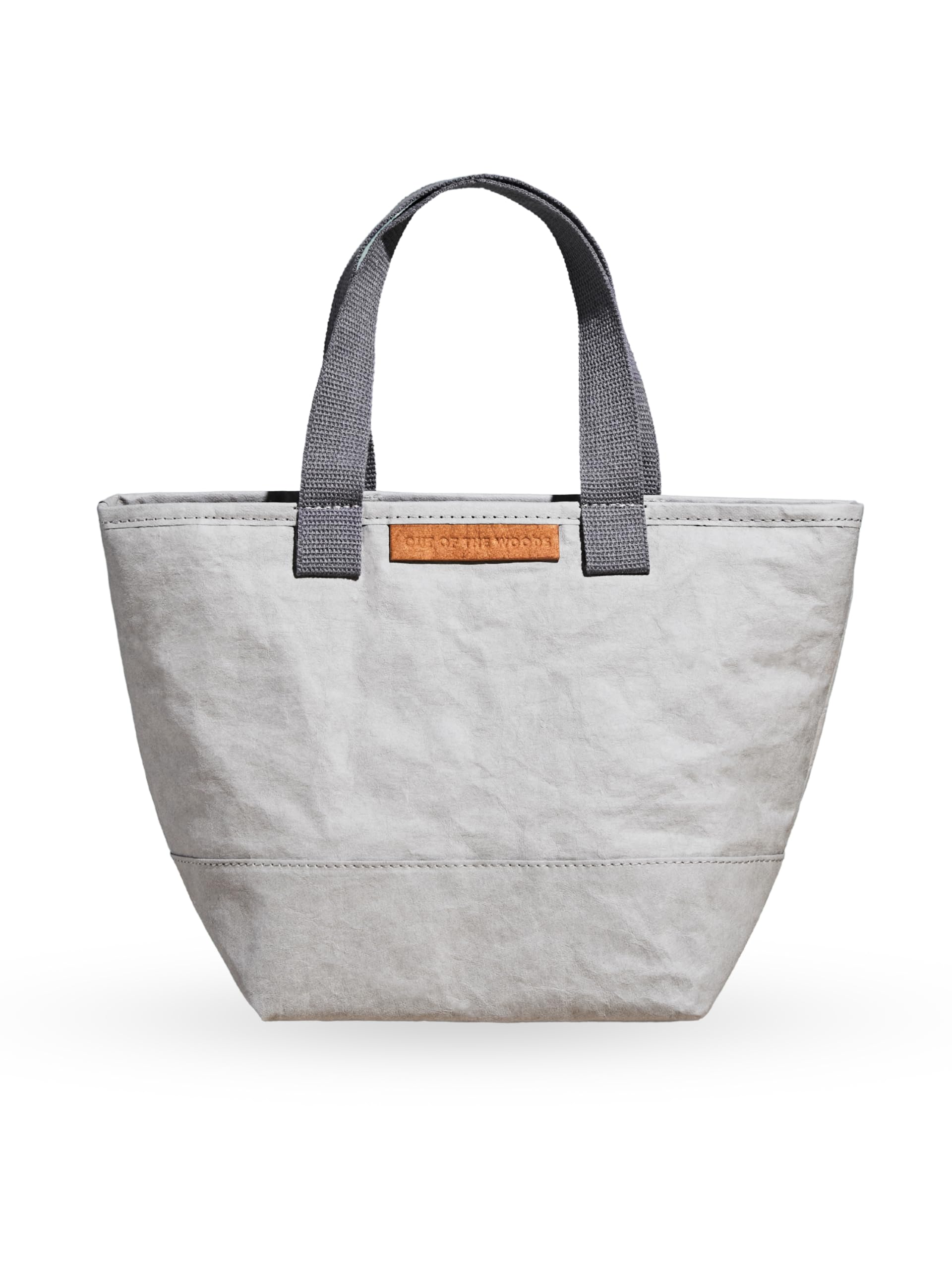 Out of the Woods Mini Shopper Lunch Cooler - Reusable & Eco-Friendly Insulated Tote Bag for Work, Picnics & Beach - Gray