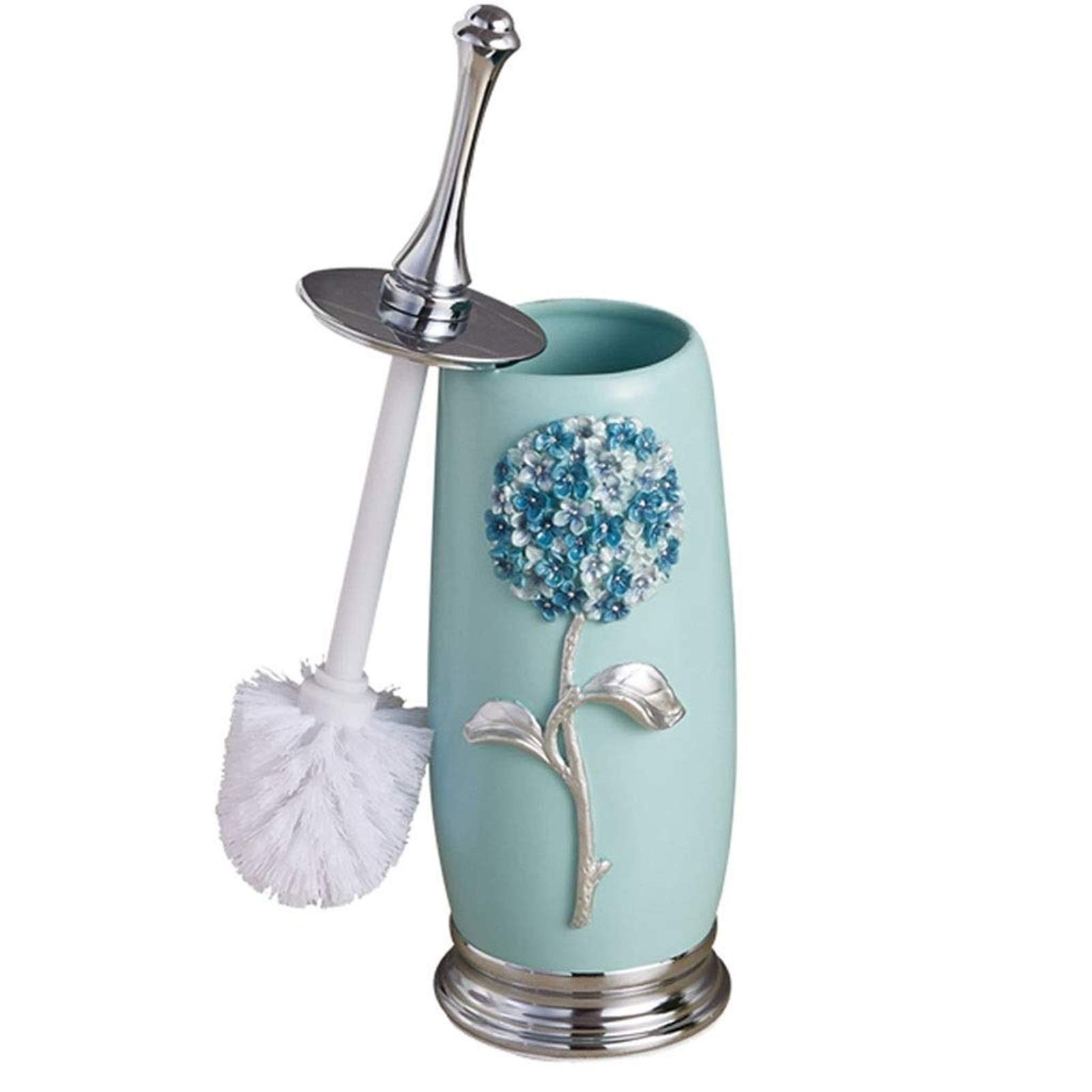 JHBNOIUKJS Silicone Toilet Brush & Holder Set - Quick Drying, Modern Bathroom Cleaning Tool with Wall Mount & Floor Stand Options - Perfect for Home, Apartment & Guest Bathroom Cleaning