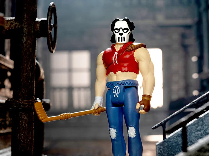 ReAction Casey Jones (Comic Color) Action Figure - Teenage Mutant Ninja Turtles Collectible Toy for Display & Play - Perfect for TMNT Fans, Comic Book Collectors, and Action Figure Enthusiasts