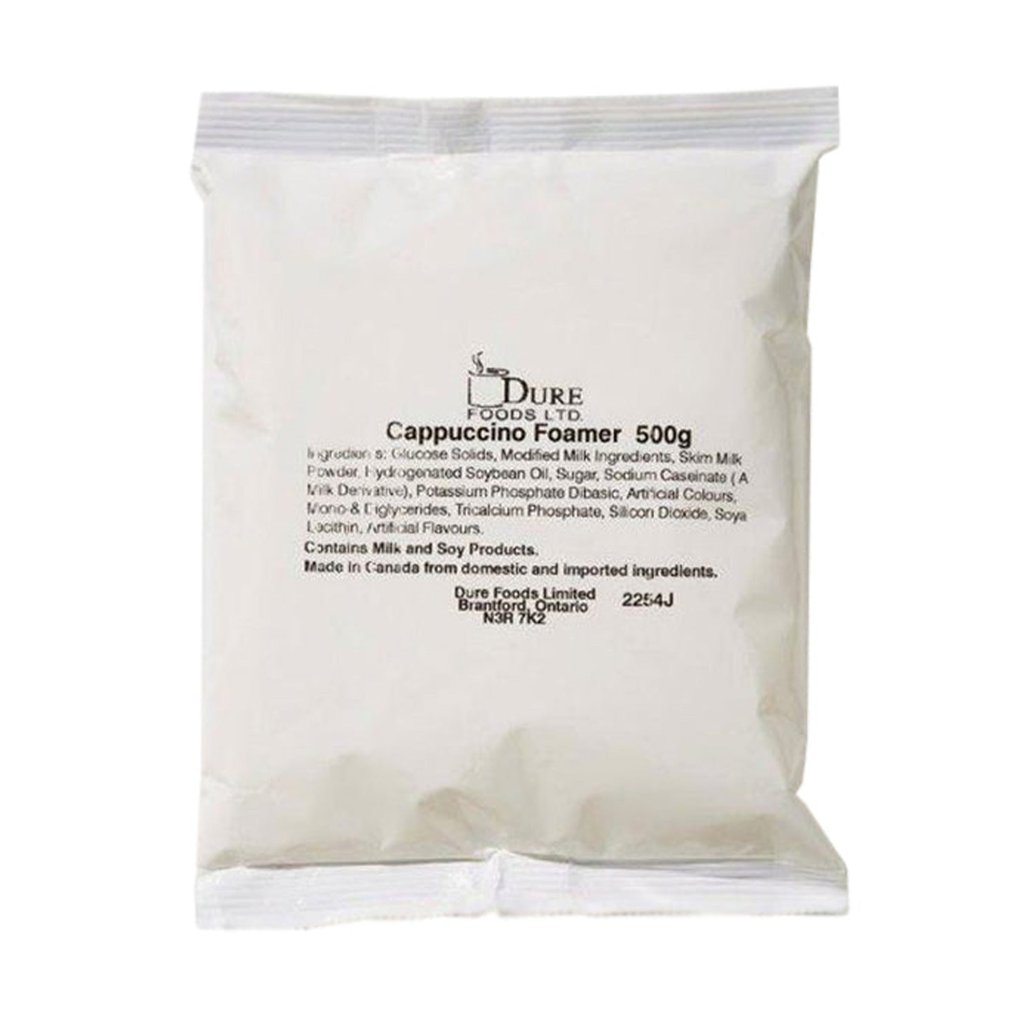 Dure Foods Cappuccino Foamer Bag 500g - Premium Milk Frother for Coffee, Latte & Hot Chocolate - Perfect for Home Baristas & Coffee Shops