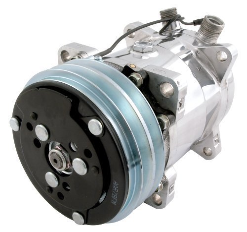 Vintage Air 04808-VMQ Polished Aluminum A/C Compressor - High Performance Cooling for Classic Cars & Hot Rods - Perfect for Restoration Projects & Custom Builds