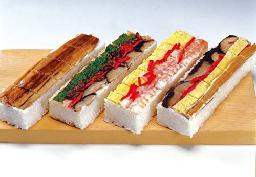 Premium Wooden Oshizushi Press Maker - 8.5 x 2.75 Inch Rectangular Sushi Mold for Perfect Homemade Sushi - Traditional Japanese Sushi Press Box for Sushi Parties & Asian Cuisine Preparation