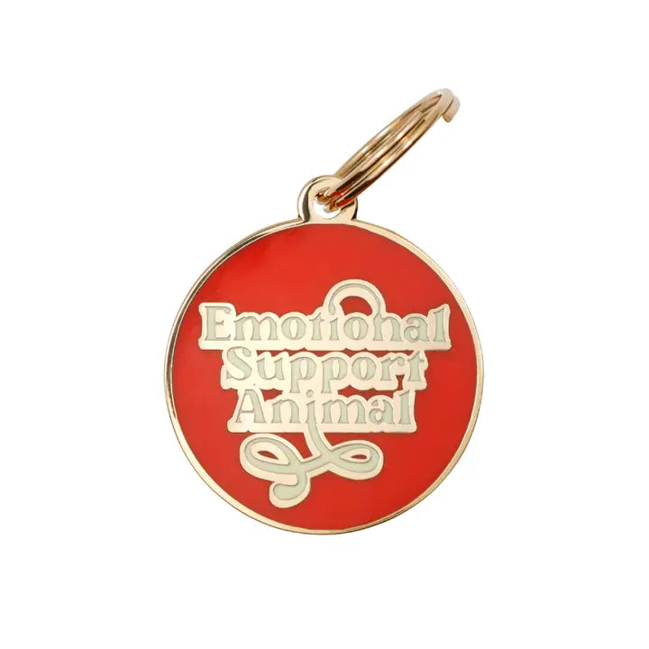 Emotional Support Animal ID Tag for Dogs & Cats - Personalized ESA Pet Tag with Name & Phone Number - Perfect for Travel, Therapy & Daily Use