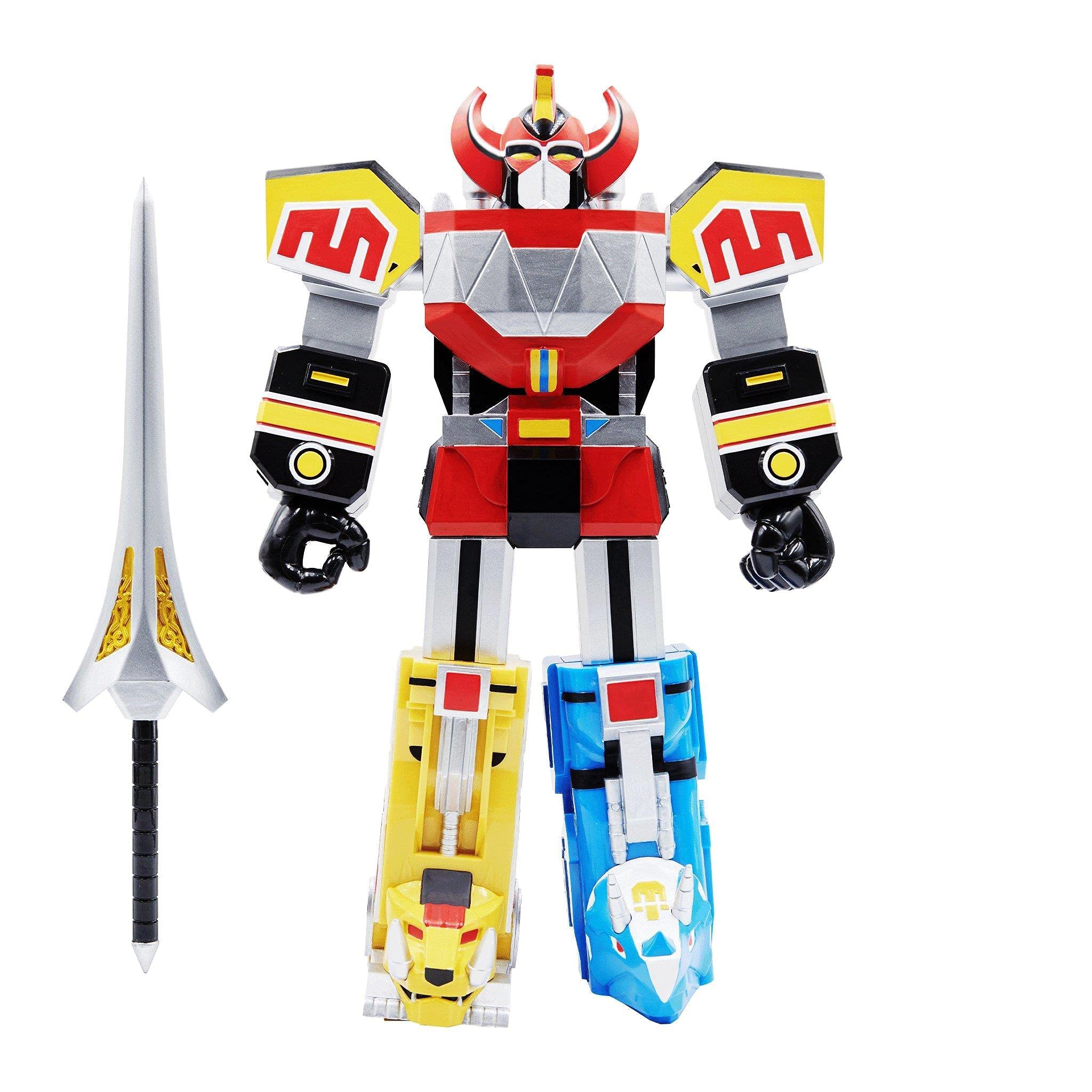 Mighty Morphin Power Rangers Megazord Super Cyborg Vinyl Figure - Collectible Card Game Accessory for Fans & Display in Home, Office, or Gaming Room