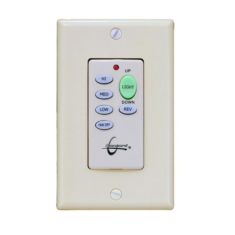 Concord Fans Wireless Ceiling Fan Speed and Dimmer Wall Control Switch Kit - Remote Control for Quiet Operation, Easy Installation - Perfect for Bedroom, Living Room, and Office Spaces