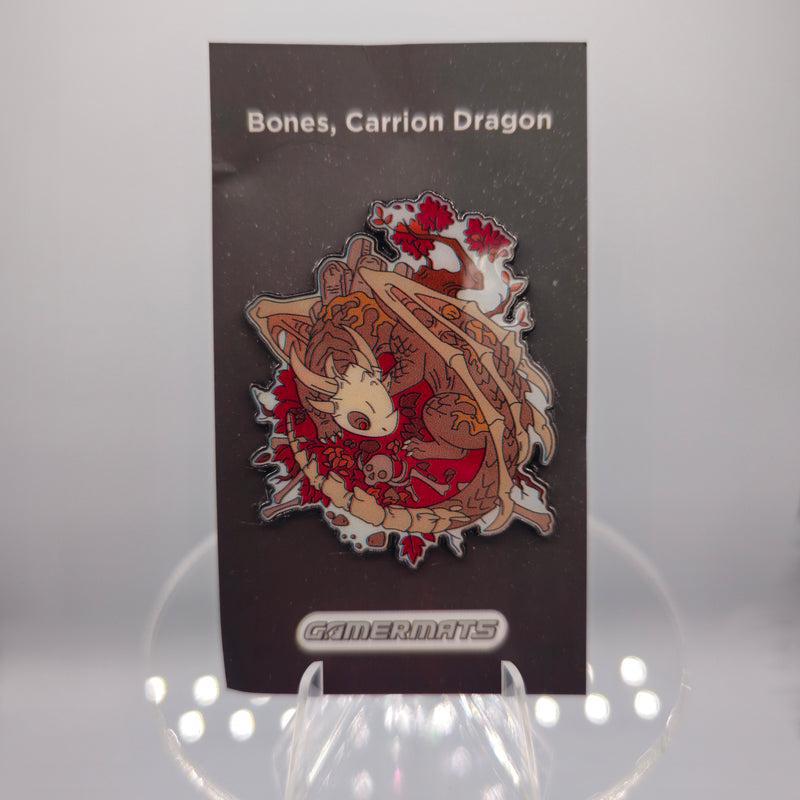 Carrion Dragon Enamel Pin - Gothic Fantasy Lapel Pin for Backpacks, Jackets & Hats - Unique B9 Collectible for Anime Fans & Cosplay Accessories