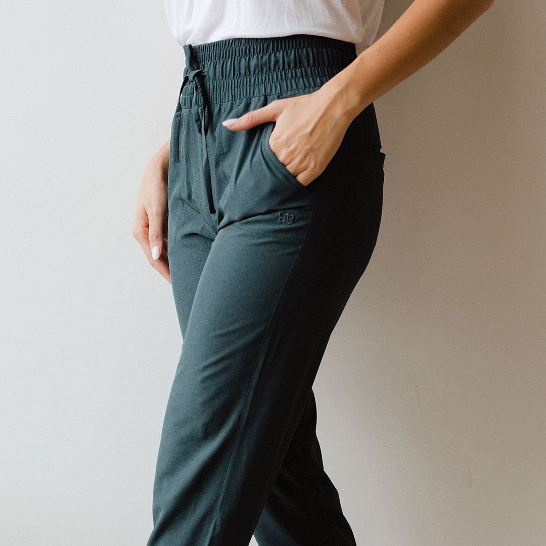 Destination Joggers - Heather Cobalt Color Comfortable Casual Pants for Men & Women | Perfect for Lounge Wear, Travel & Everyday Use