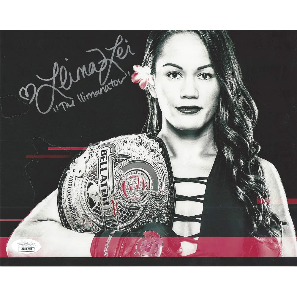 Ilima Lei Macfarlane Autographed 8x10 Photo with JSA COA - MMA Fighter Collectible - Perfect for Sports Memorabilia Displays and Fan Collections