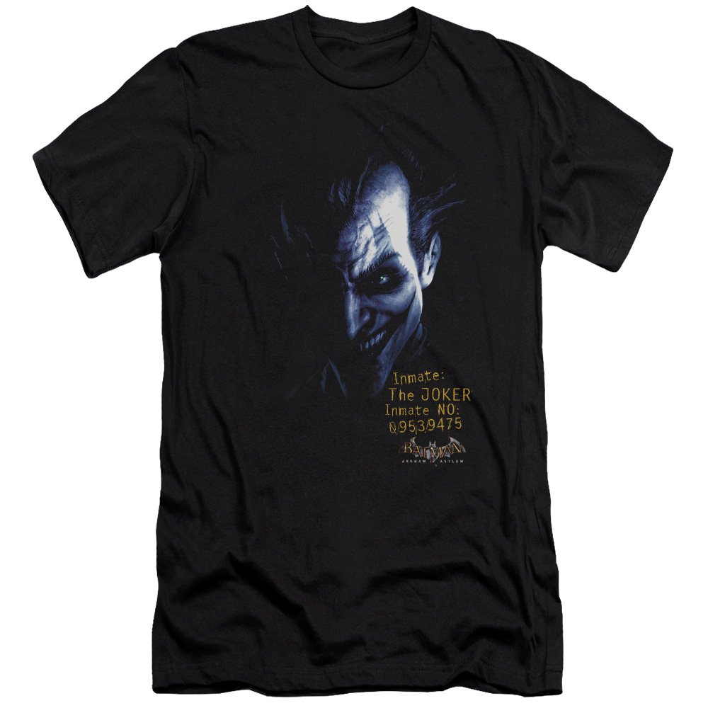 Batman Arkham Joker Graphic T-Shirt for Men & Women | Unisex Cotton Canvas Tee | Casual Wear, Cosplay & Superhero Fan Apparel