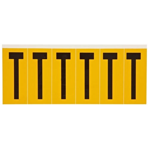 Brady 1550-T 44074 15 Series Indoor/Outdoor Number & Letter Cards - Pack of 25 | Durable Identification Labels for Warehouse, Office & Industrial Use