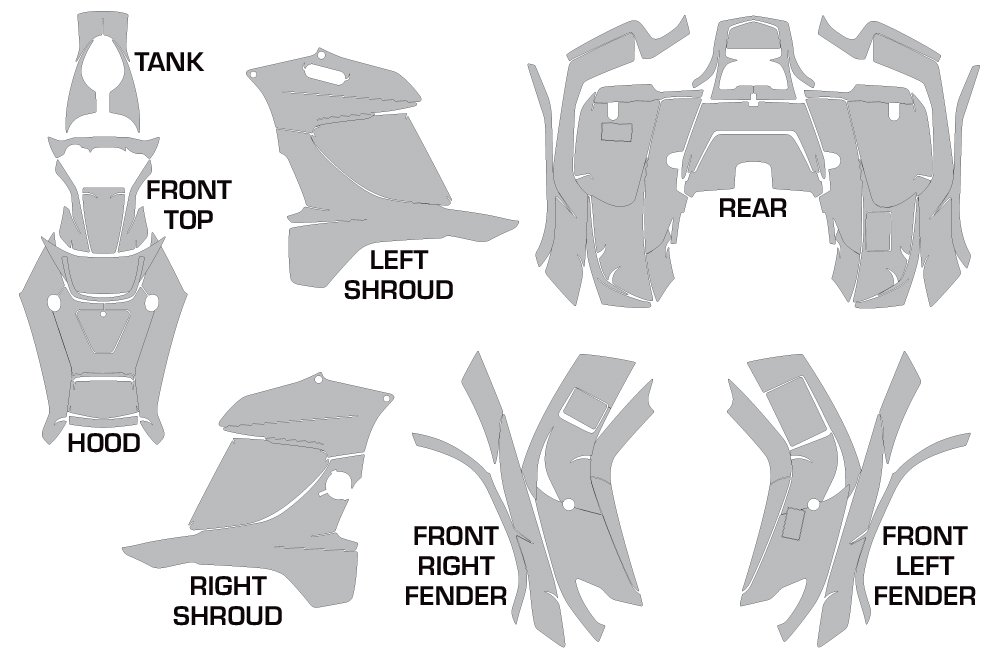 AMR Racing ATV Graphics Kit Sticker Decal for Honda Rancher AT 2007-2013 - Widow Maker Black Red Design | Durable Vinyl Decals for Off-Road Adventure & Trail Riding