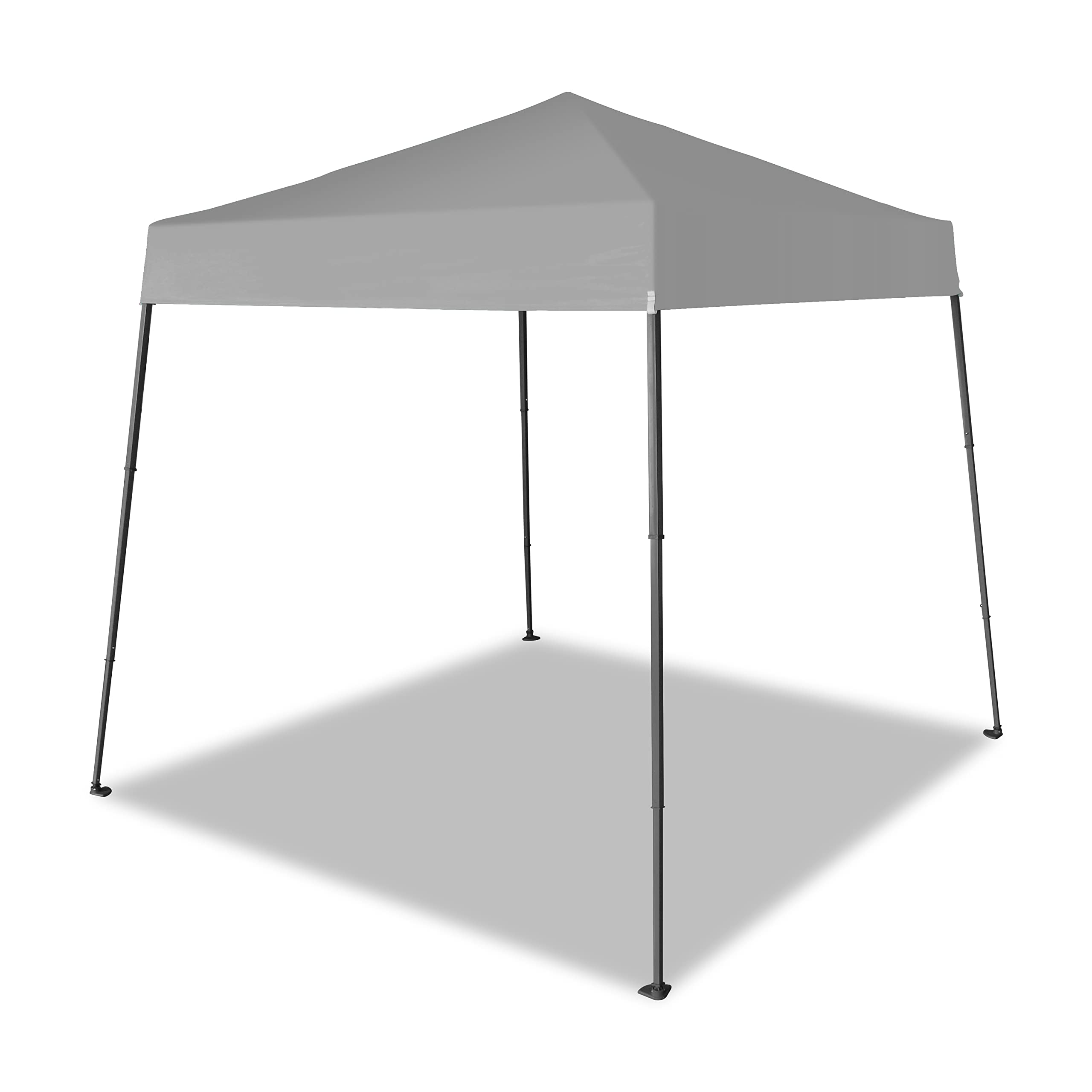 6.5x6.5ft Pop Up Canopy Tent with Carry Bag - Outdoor Beach & Sports Shelter (Gray)