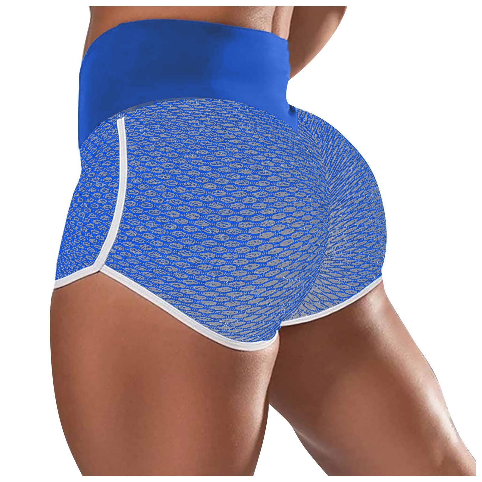 Posijego Women's Gym Shorts - Summer & Fall Running Shorts with Patchwork Design, Trendy Athletic Shorts for Women | Perfect for Workouts, Yoga, and Casual Wear