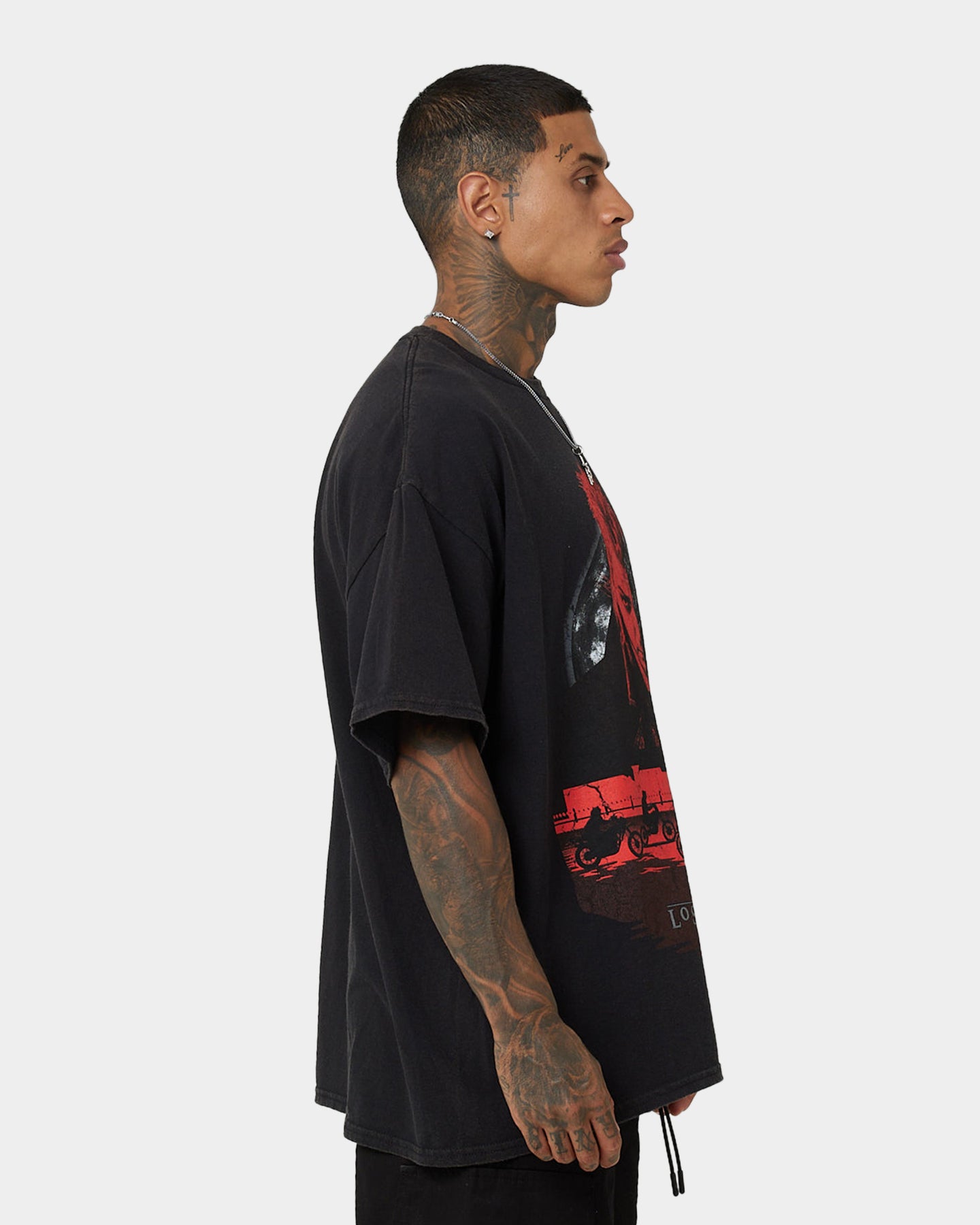 Vintage Lost Boys Moon Graphic T-Shirt - Washed Black Retro Tee for Men & Women - Perfect for Casual Wear, Street Style & 90s Nostalgia Fashion