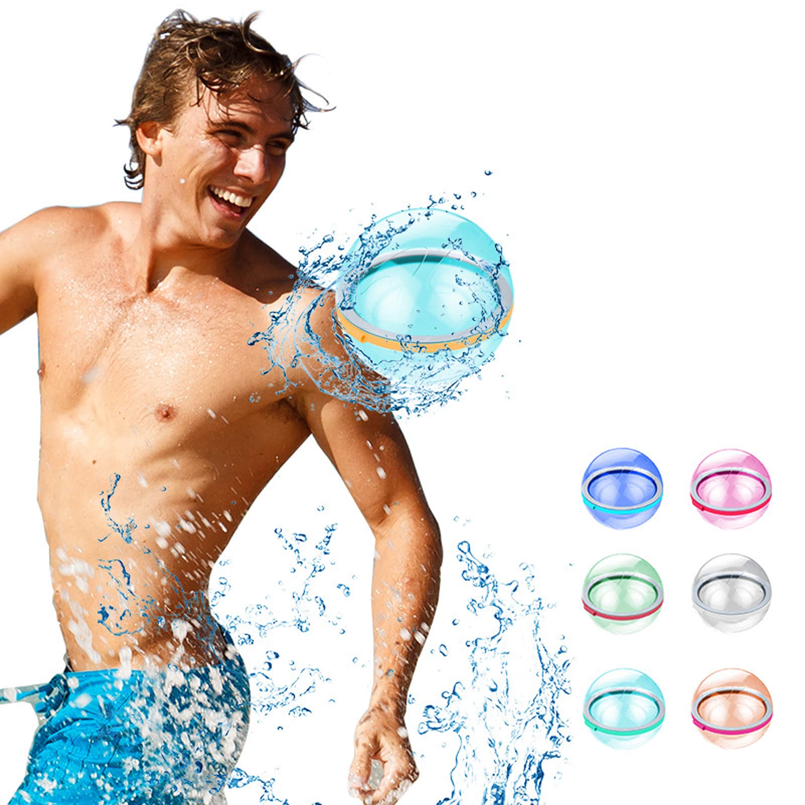 Reusable Water Balls - Summer Water Bombs for Kids Outdoor Games