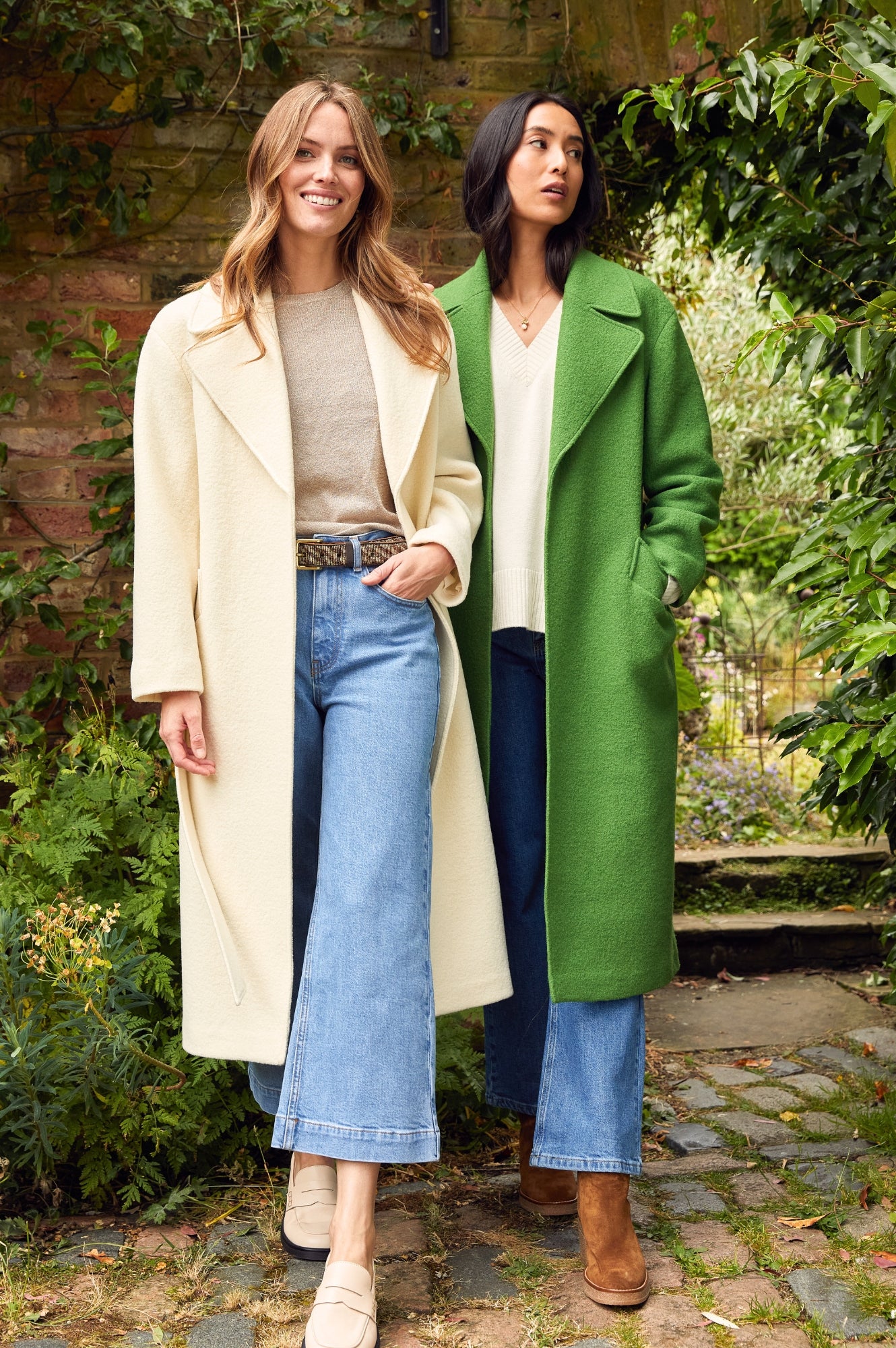 Premium Green Wool Coat for Women - Warm Winter Outerwear for Cold Weather | Perfect for Office, Travel & Outdoor Activities