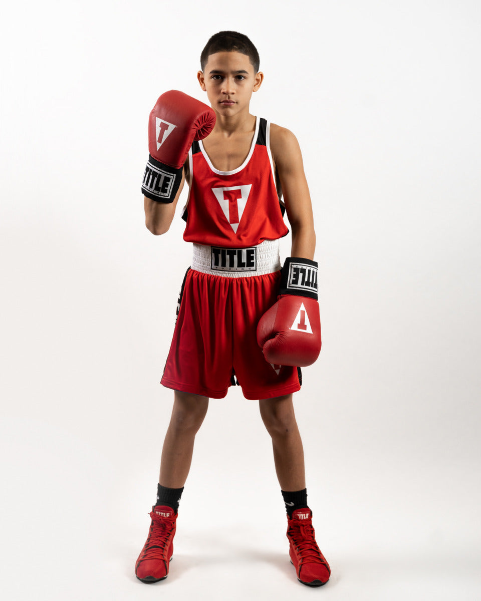 TITLE Boxing Reversible Aerovent Elite Amateur Boxing Set - 5-Piece Training Gear for Home Gym & Professional Boxing Practice