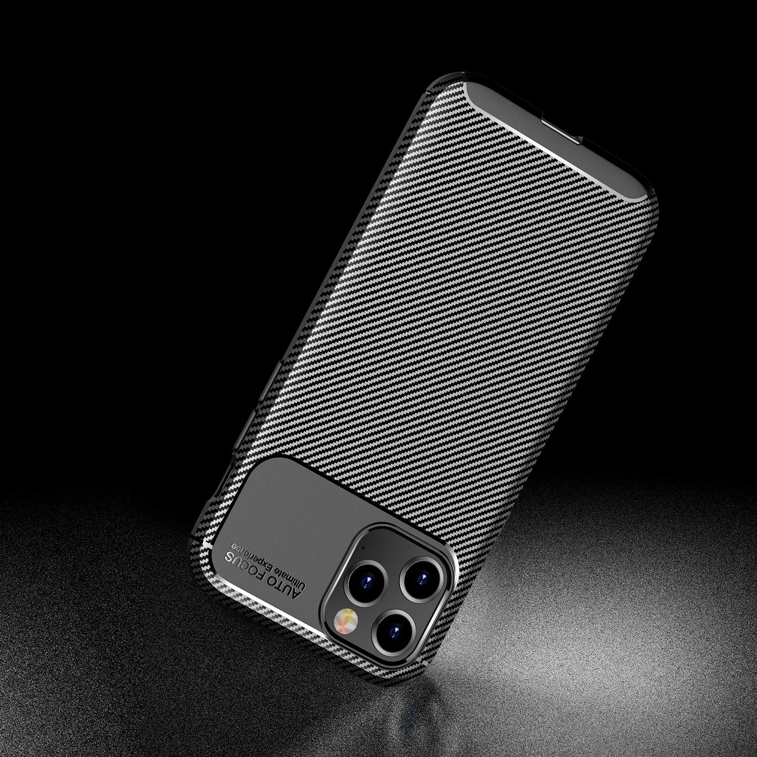 Carbon Fiber iPhone 12 Pro Max Case (6.7 Inch) - Anti-Scratch Shockproof Protective Cover with Premium Texture Design | Perfect for Daily Use, Travel & Outdoor Activities (Carbon Coffee)