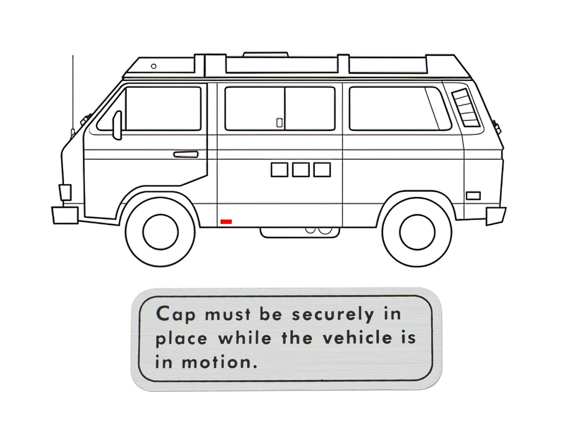 Camper Label Decal Set for RV, Trailer & Van - Waterproof Vinyl Stickers for Outdoor Adventures & Travel